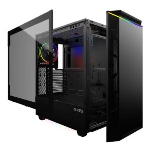 Boitier PC M-RED Death Storm RGB et 3 Fans RGB