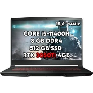 MSI GF63 Thin 11UD-1043XFR - Core™ i5 11th, RTX 3050Ti, 8GB, 512GB