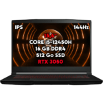 MSI Thin GF63 12UC - Core™ i5 12th, RTX 3050, 16GB, 512GB
