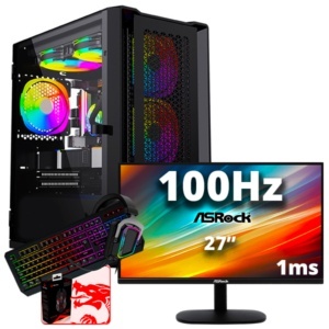 SETUP GAMER INTEL CORE i5 12400F-RTX 2060 SUPER + MONITEUR GAMER + PACK GAMER