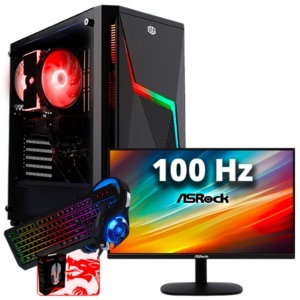 SETUP GAMER R5 5500-GTX 1650 + MONITEUR GAMER + PACK GAMER