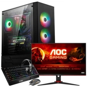 SETUP GAMER R5 5600X-RTX 3060Ti + MONITEUR GAMER + PACK GAMER