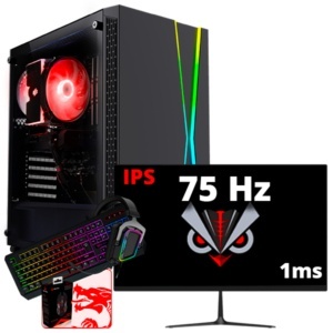 SETUP GAMER R5 5500-GTX 1660 SUPER + MONITEUR GAMER + PACK GAMER