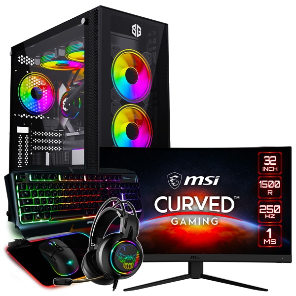 SETUP GAMER R5 5600X-RTX 3070Ti + MONITEUR GAMER + PACK GAMER