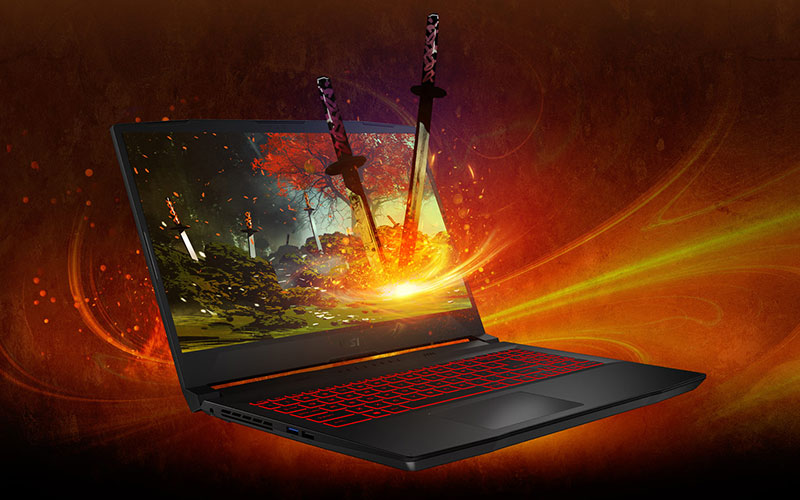 Pc Portable Gamer MSI GF66 Katana 11UE – Core™ i7 11th Génération, RTX 3050