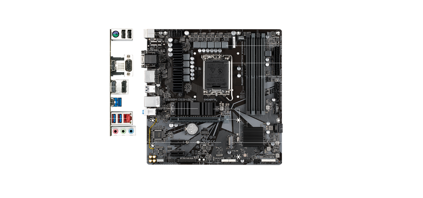 GIGABYTE Z690M DS3H DDR4