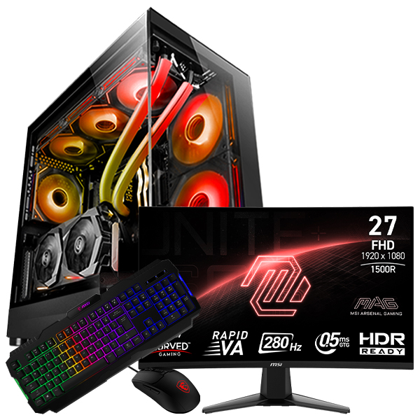 SETUP GAMER R7 5700X-RTX 3060 + 276CXF + GM100 + GK100