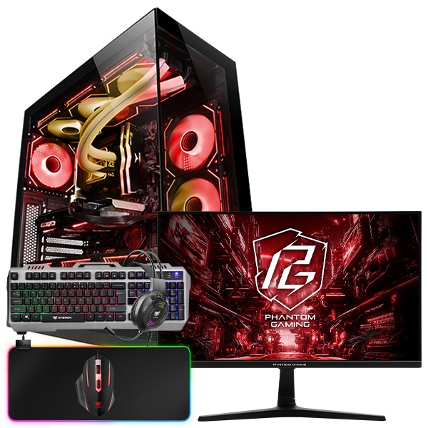 SETUP GAMER AMD RYZEN 5 5500-RTX 4060 + PG25FFT + HPG100