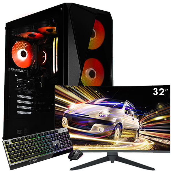 SETUP GAMER R5 5600-RTX 5070 + DHI-LM32-E200C + GK30