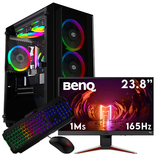 SETUP GAMER R5 5500-GT 1030 + EX240N + GK100 + GM100
