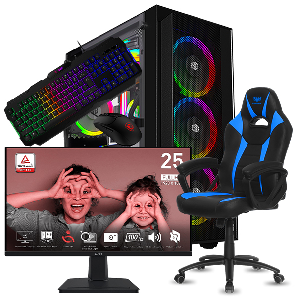 SETUP GAMER i5 10400F-GT 1030 + MP251 + GK100 + GM100 + FIGHTER