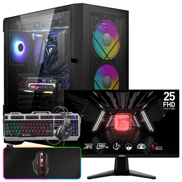 SETUP GAMER R5 5600X-RX 6700 XT + G255F + HPG100