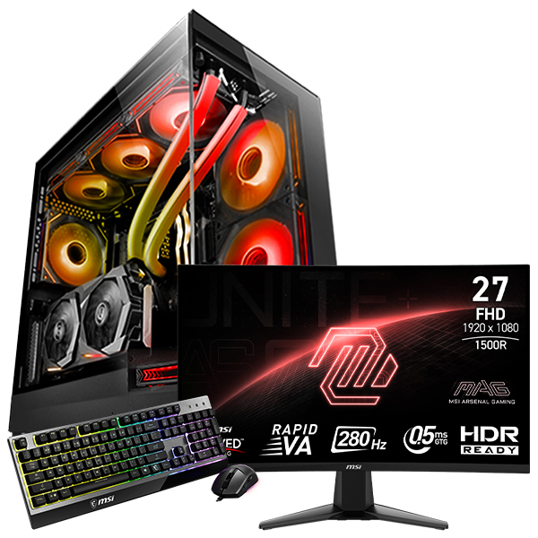 SETUP GAMER i7 14700KF-RX 7600 + 276CXF + GK30