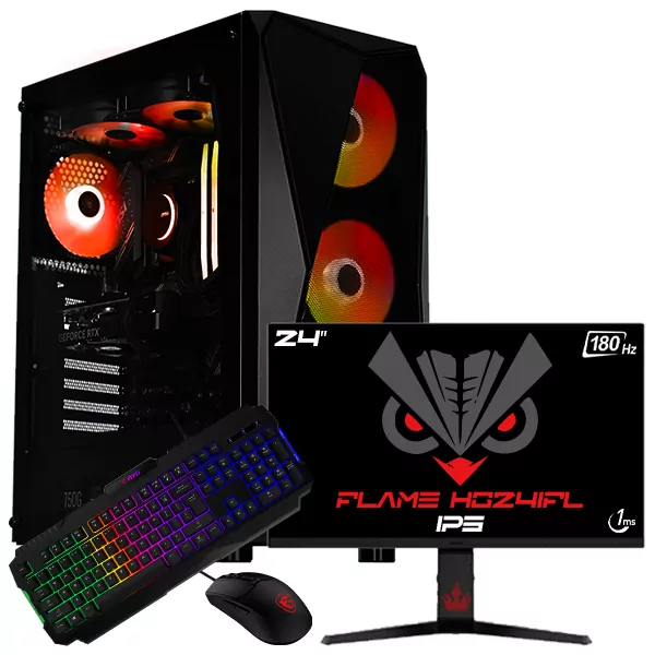 SETUP GAMER R5 5500-RTX 3060 12Go + HG24IFL + GK100 + GM100