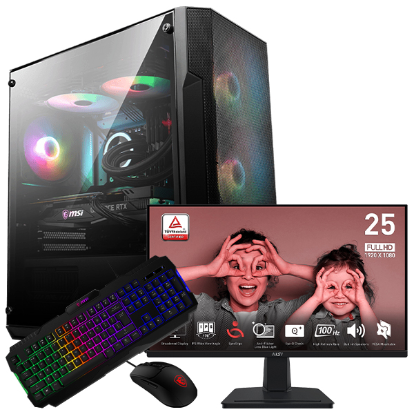 SETUP GAMER R5 5600-RTX 5050 + MP251 + GK100 + GM100