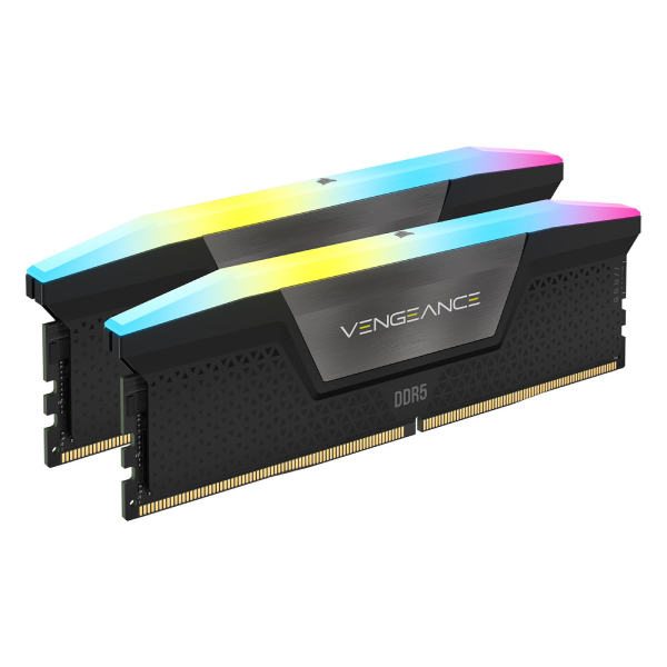 Corsair Vengeance RGB DDR5 32Go (2 x 16 Go) 6000 MHz CL30 Noir – Image 2
