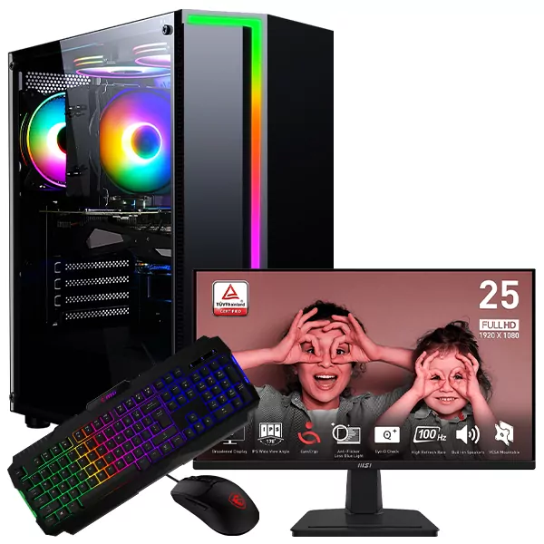 SETUP GAMER R5 5600G/16Go/256Go + MP251 + GK100 + GM100