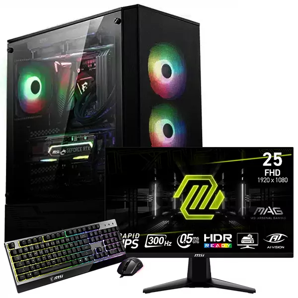 SETUP GAMER R5 5600-RTX 5070 + 255XF + GK30